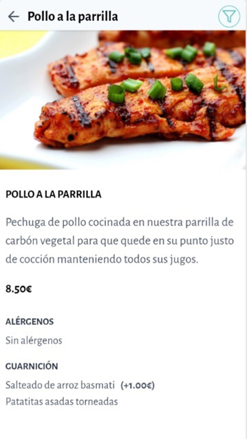 Presentación de plato con diferentes añadidos